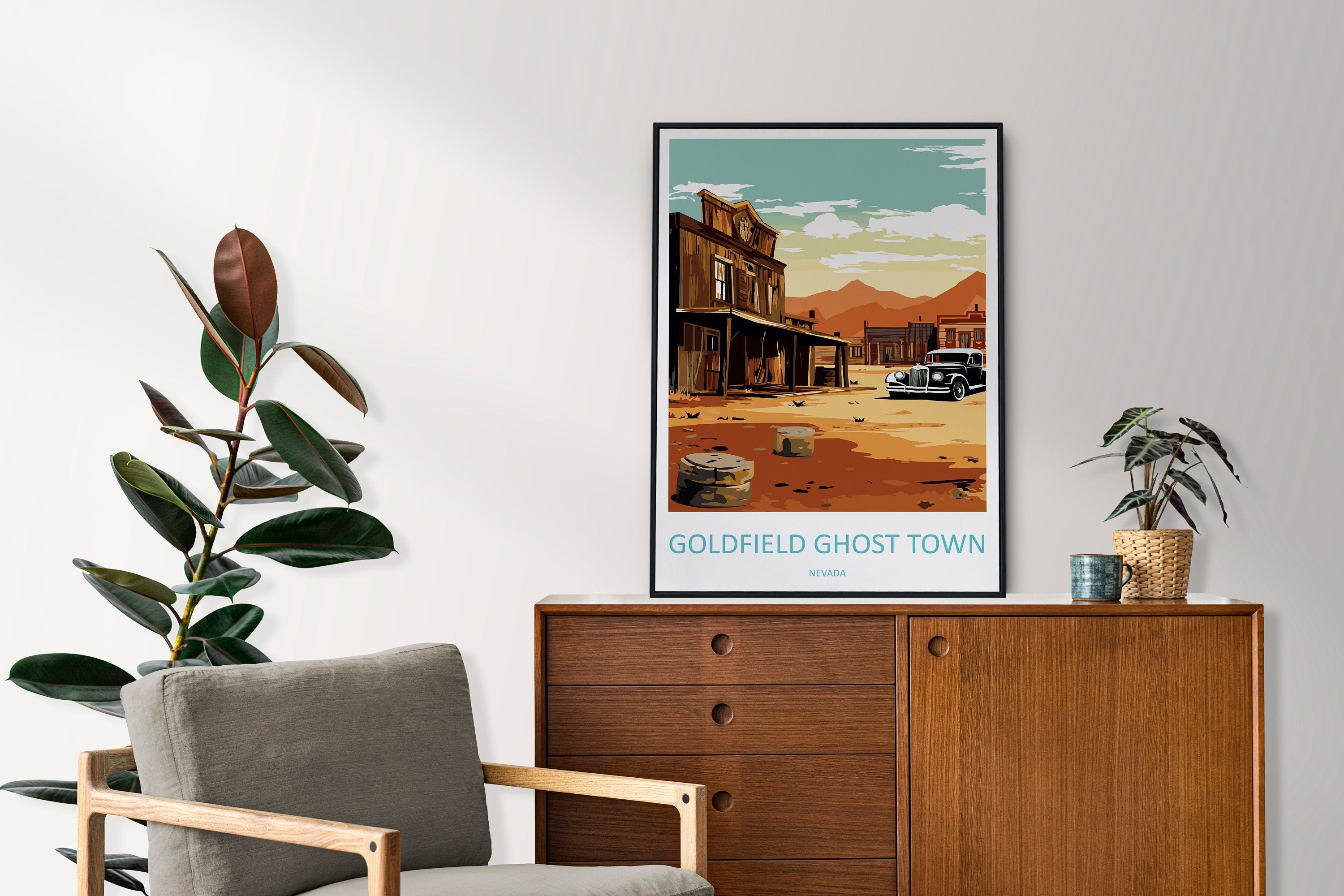 Goldfield Ghost Town Travel Print