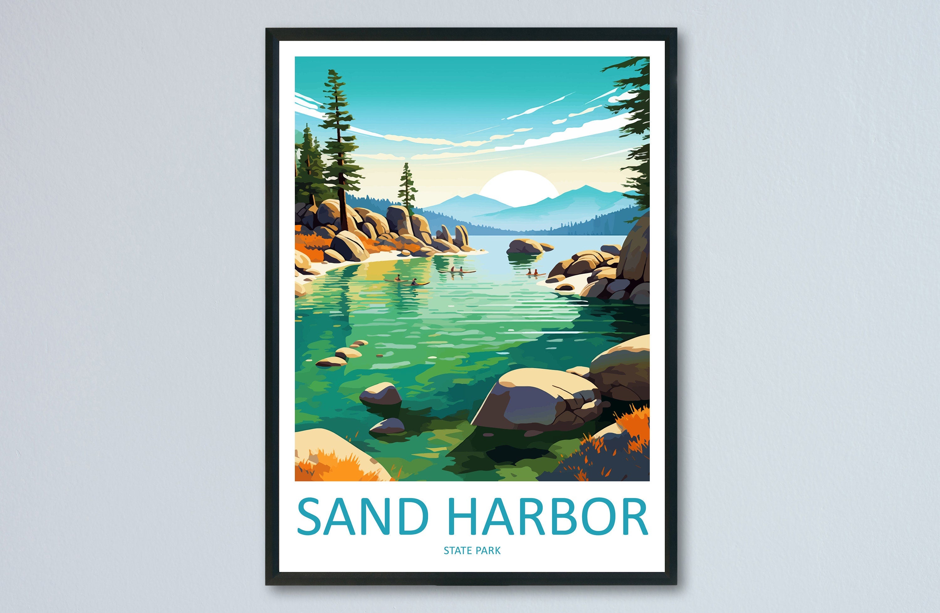 Sand Harbor State Park Travel Print