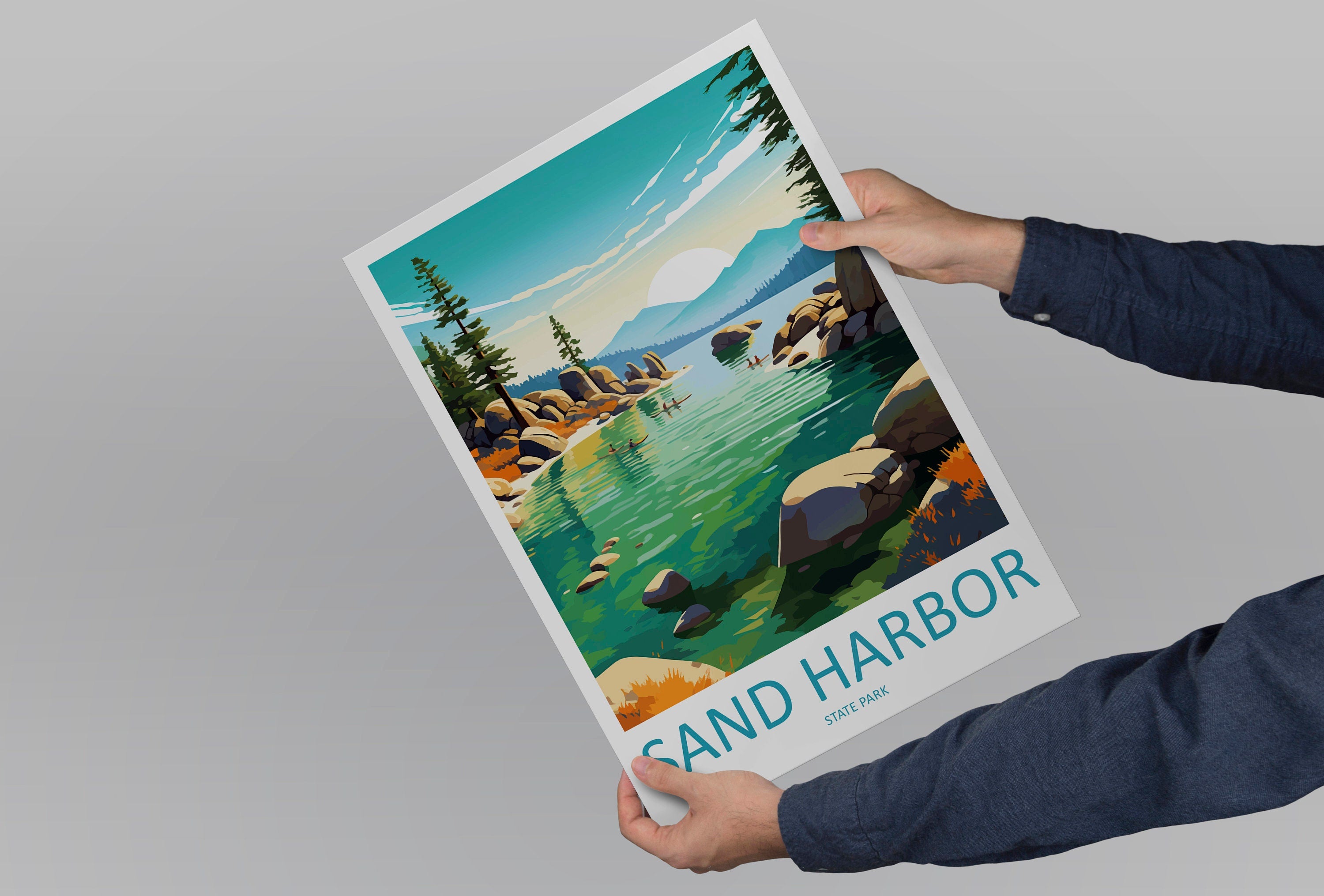 Sand Harbor State Park Travel Print