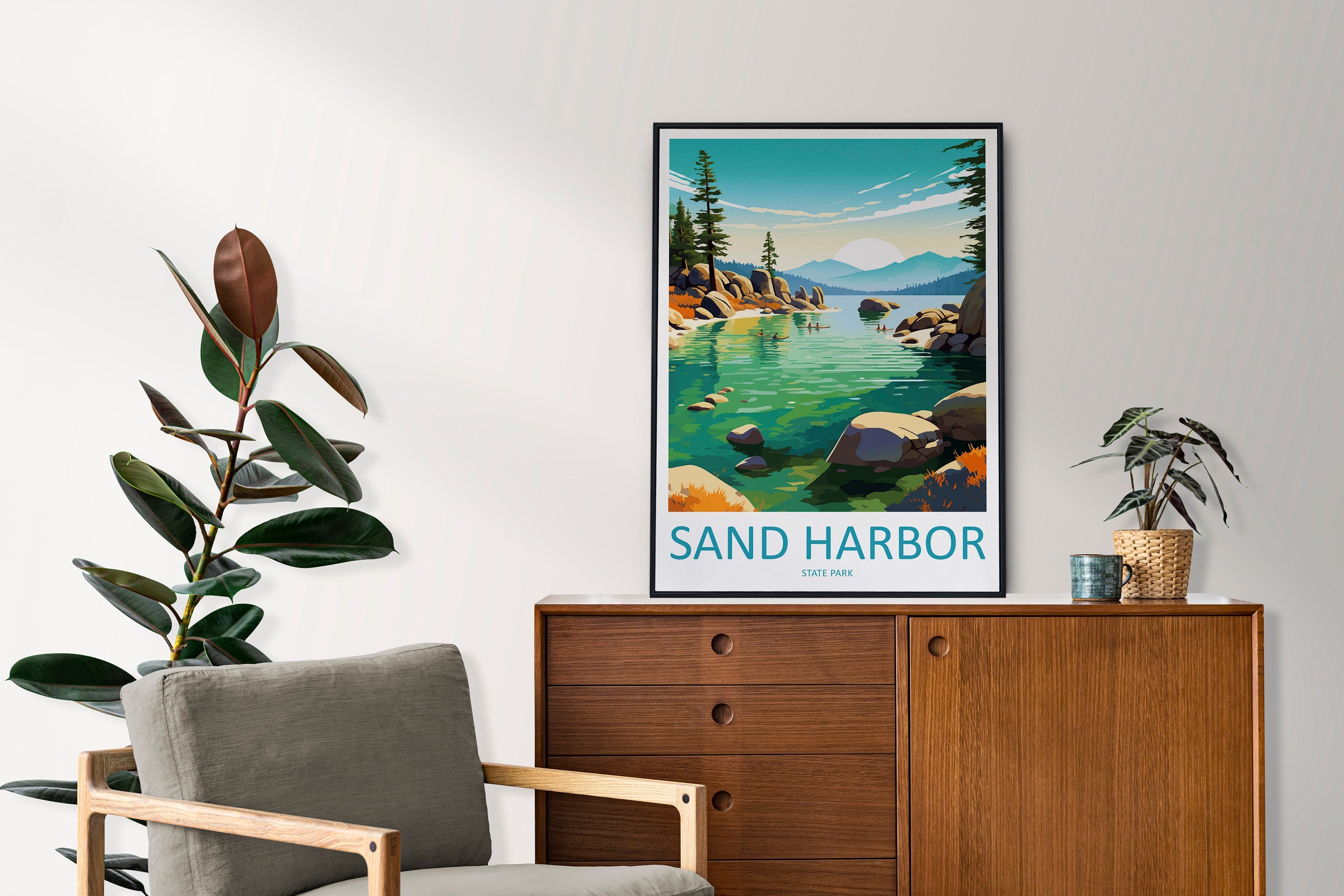 Sand Harbor State Park Travel Print