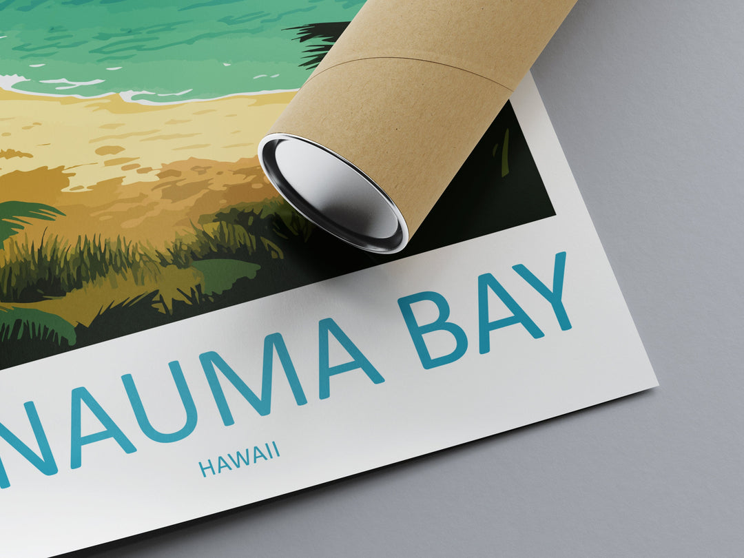 Hanauma Bay Travel Print Wall Art Hanauma Bay Wall Hanging Home Décor Hanauma Bay Gift Art Lovers Hawaii Art Lover Gift Print Artwork