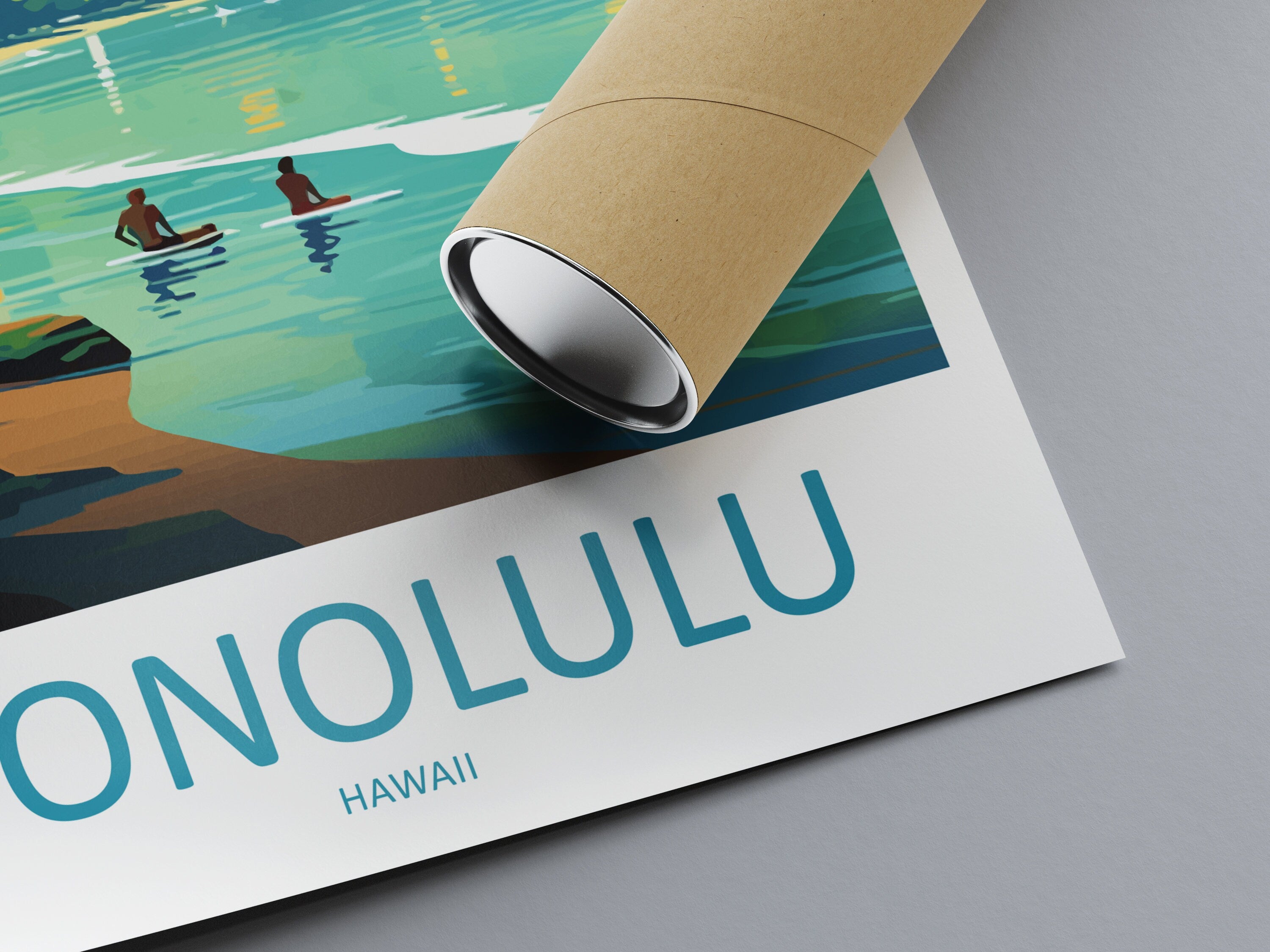 Honolulu Travel Print