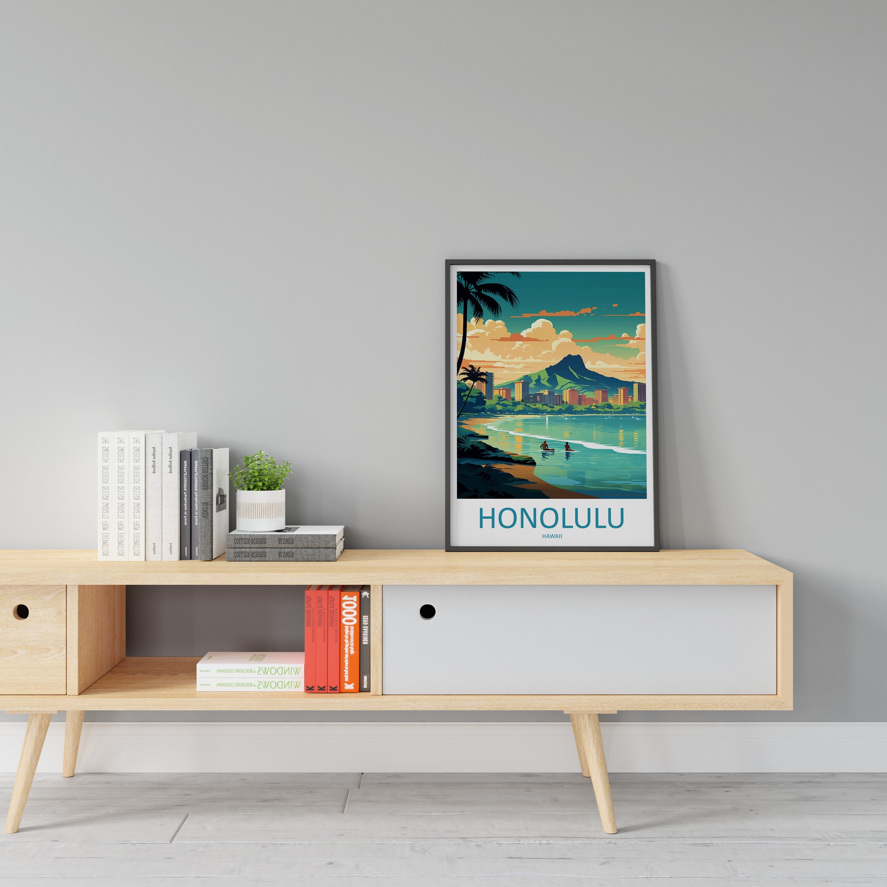 Honolulu Travel Print