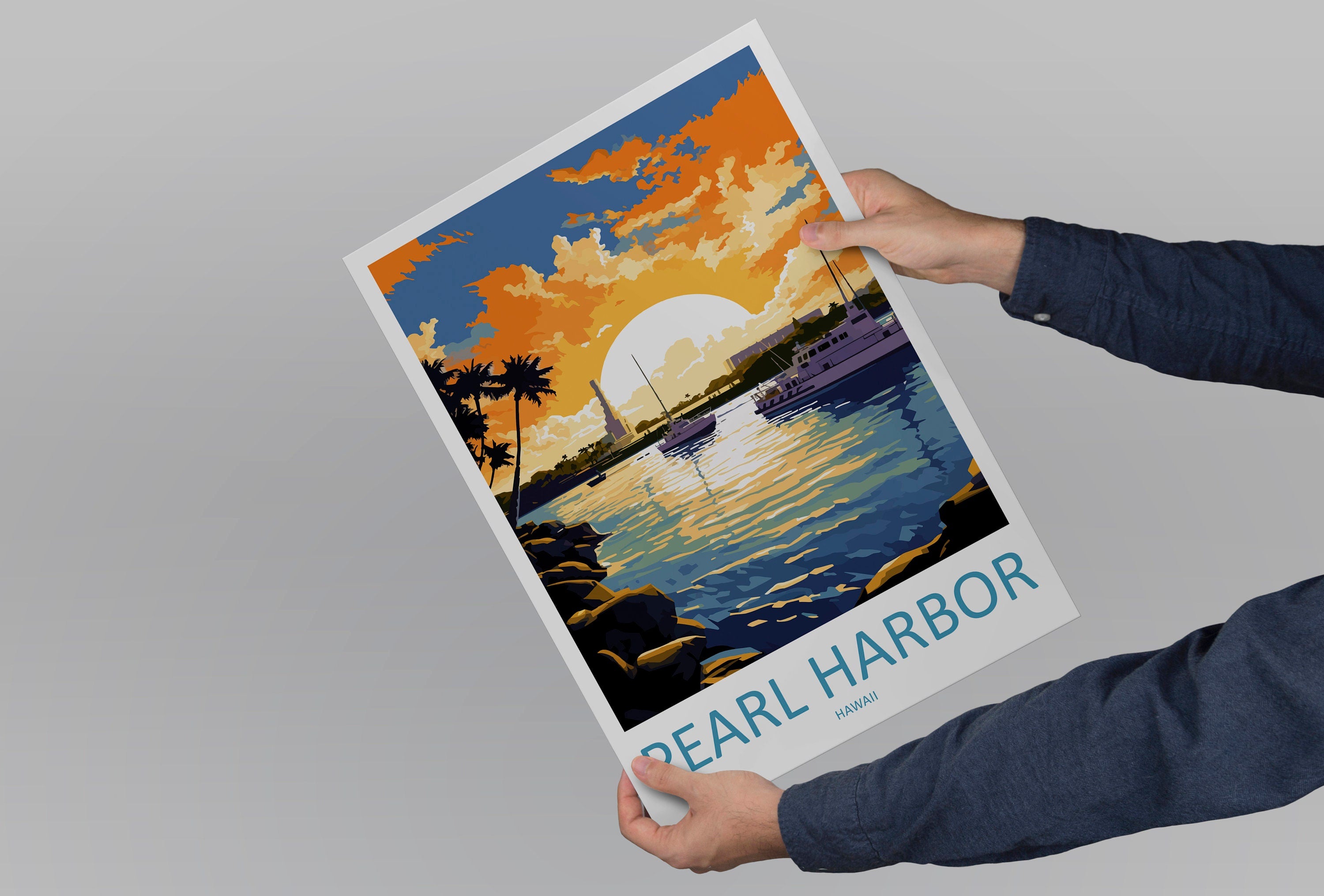 Pearl Harbor Travel Print