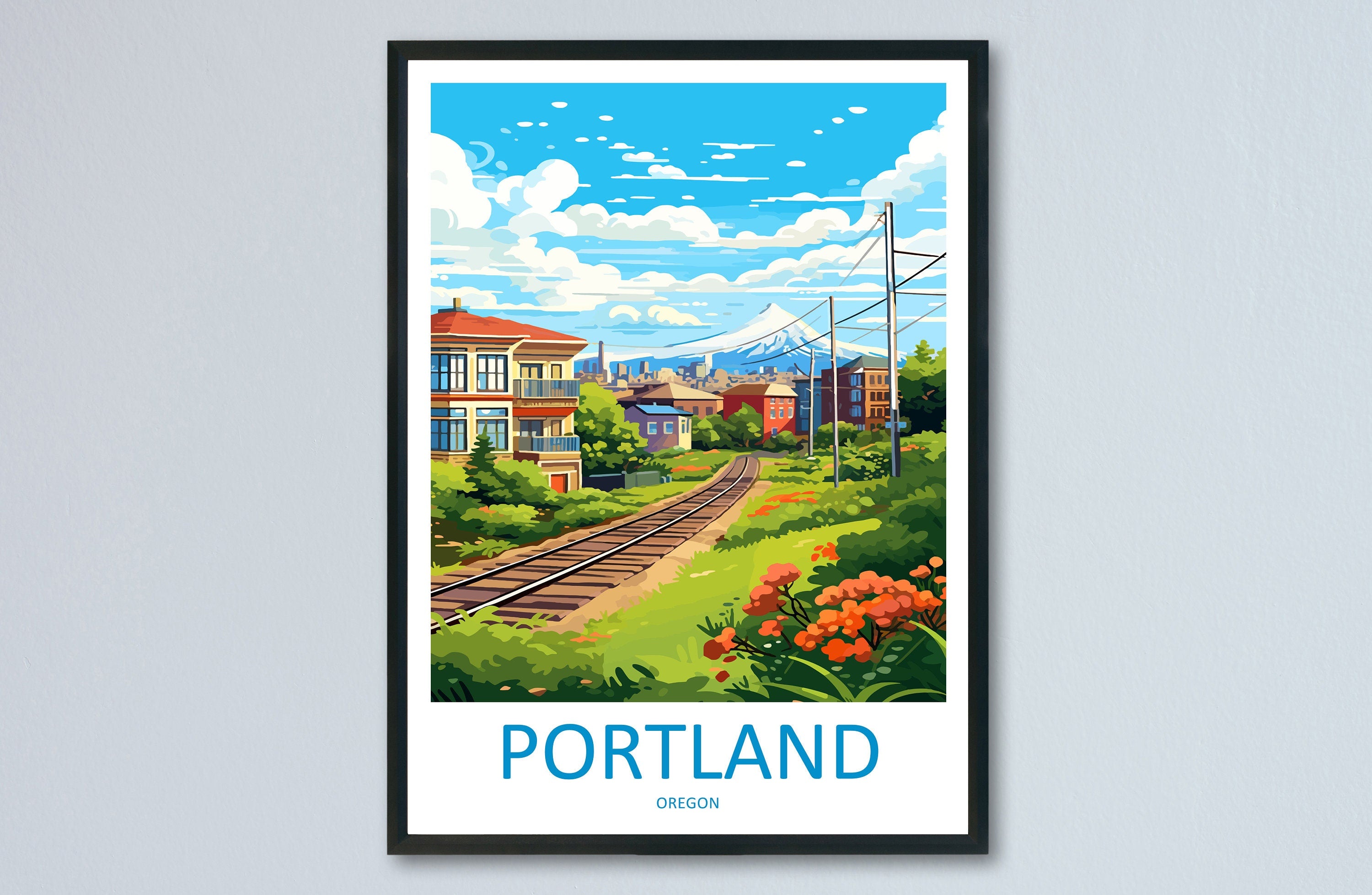 Portland Travel Print