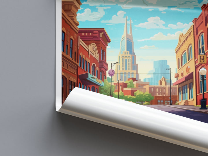 Nashville Travel Print Wall Art Nashville Wall Hanging Home Décor Nashville Gift Art Lovers Gift Nashville Tennessee Gift Poster