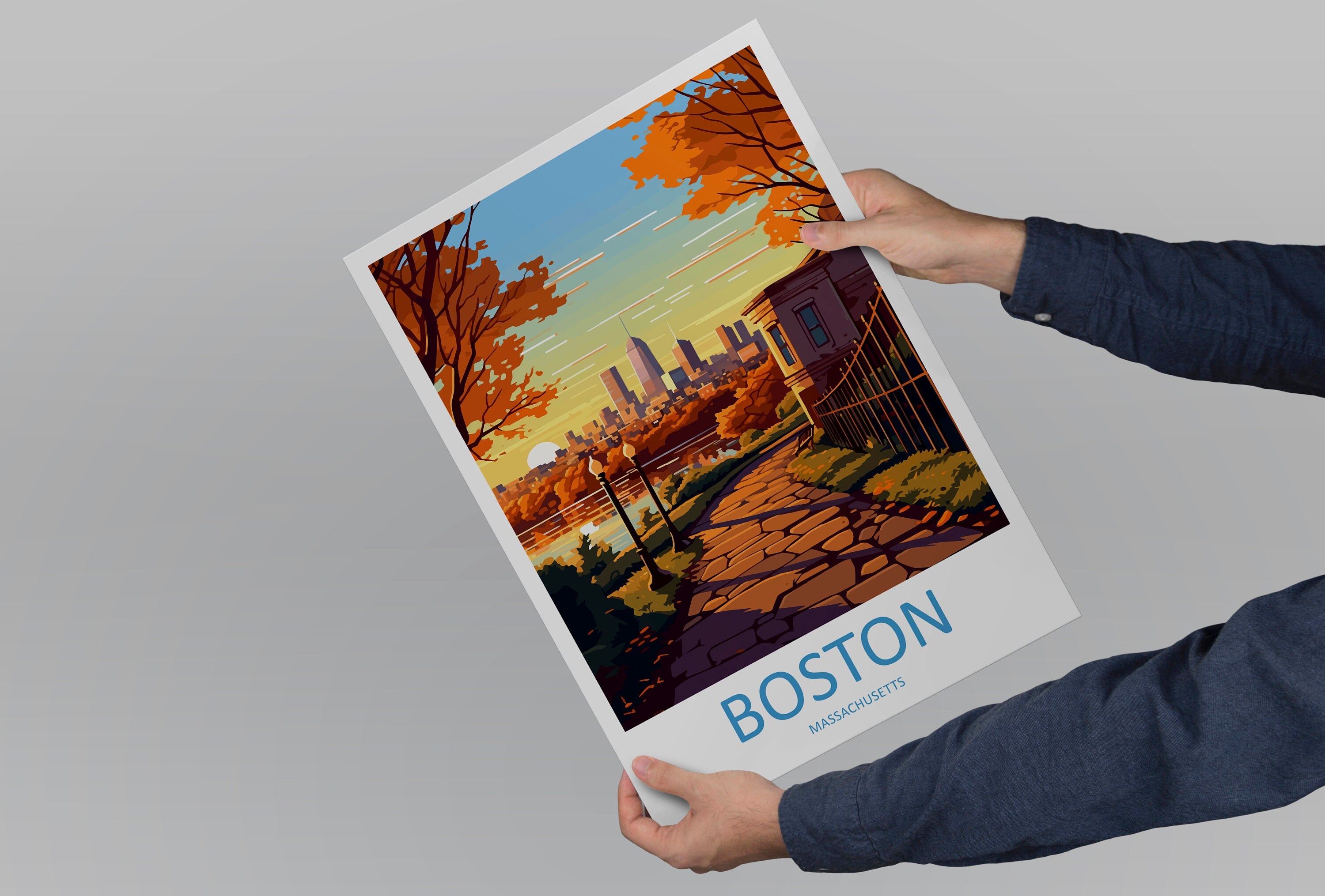 Boston Travel Print