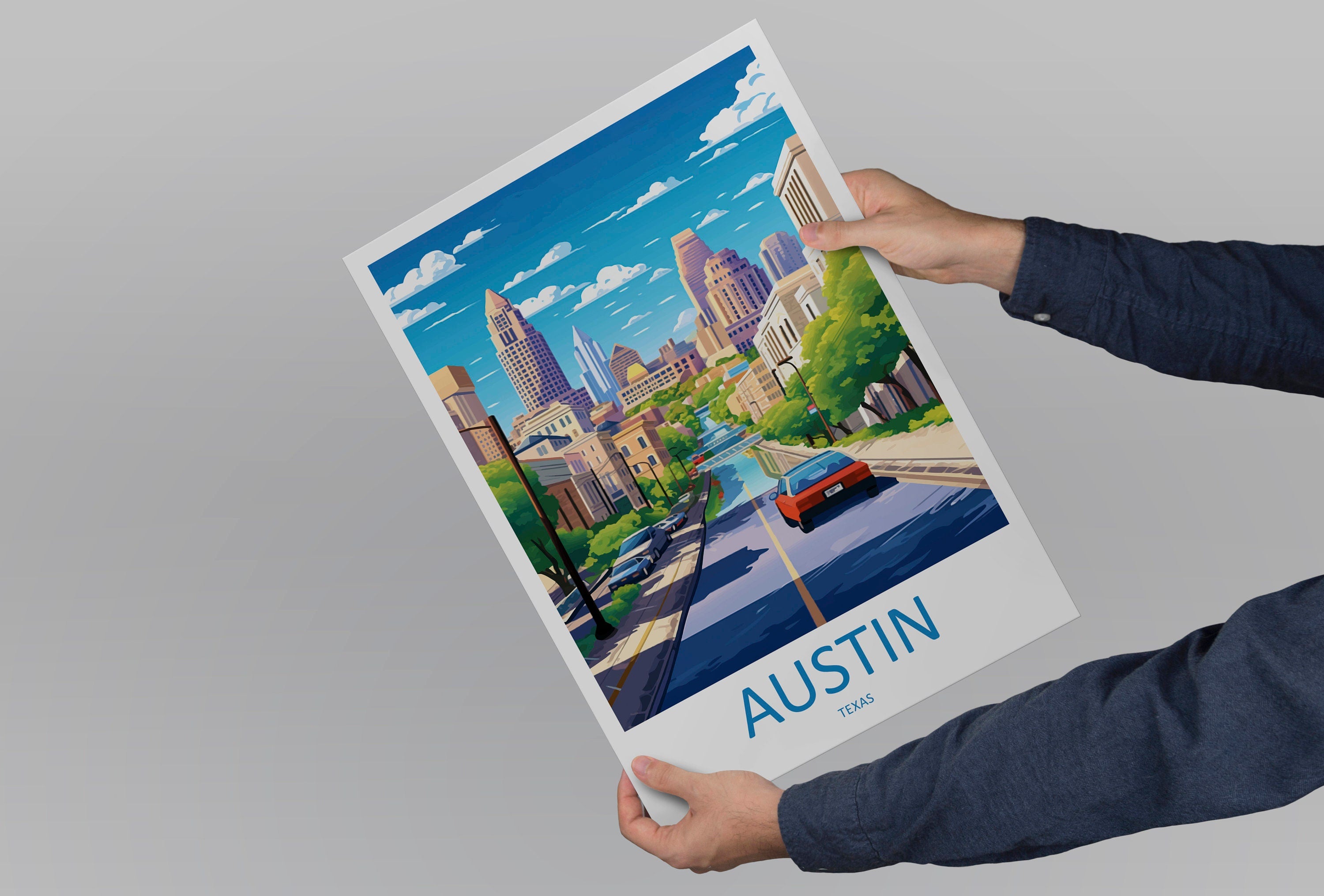 Austin Travel Print