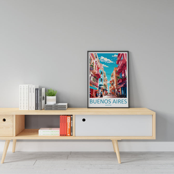 Buenos Aires Travel Print Wall Art Buenos Aires Wall Hanging Home Décor Buenos Aires Gift Art Lovers Argentina Art Lover Gift Buenos Aires