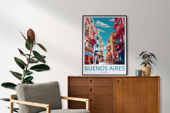 Buenos Aires Travel Print Wall Art Buenos Aires Wall Hanging Home Décor Buenos Aires Gift Art Lovers Argentina Art Lover Gift Buenos Aires