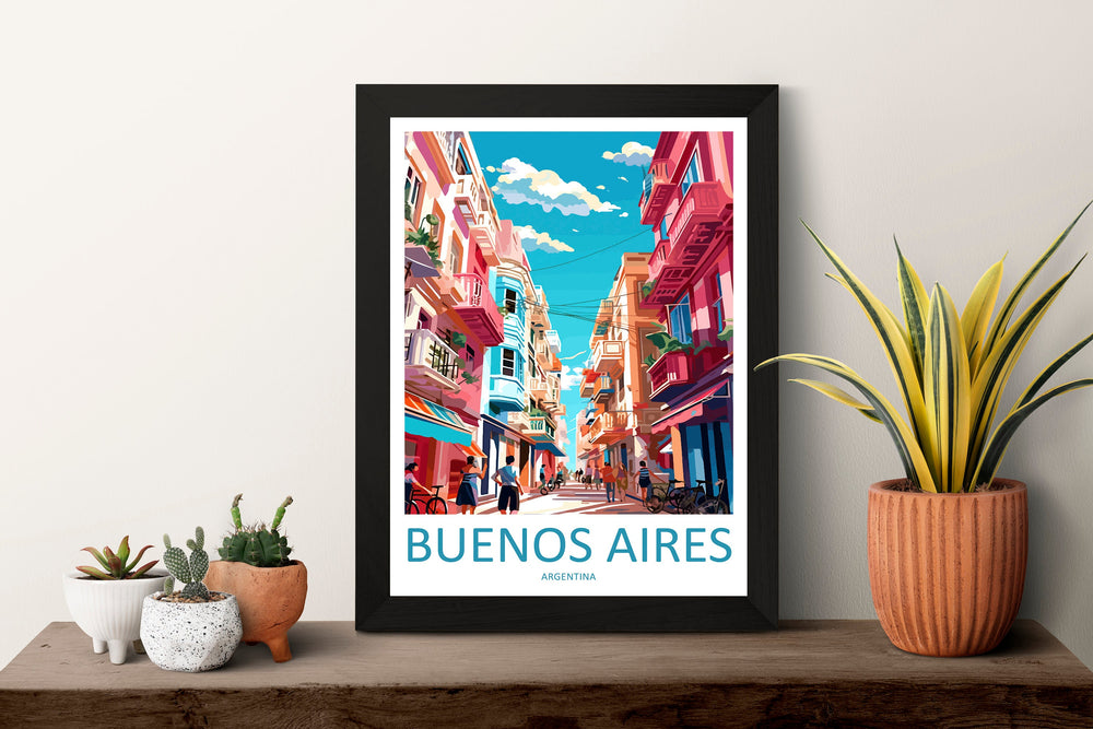 Buenos Aires Travel Print Wall Art Buenos Aires Wall Hanging Home Décor Buenos Aires Gift Art Lovers Argentina Art Lover Gift Buenos Aires