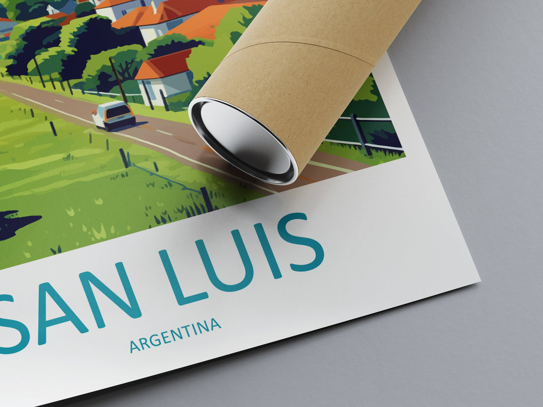 San Luis Travel Print Wall Art San Luis Wall Hanging Home Décor San Luis Gift Art Lovers Argentina Art Lover Gift San Luis