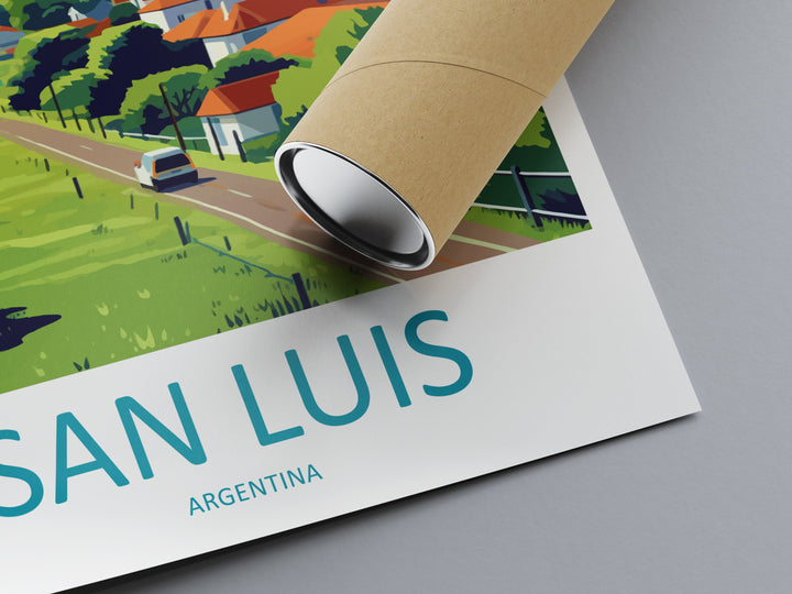 San Luis Travel Print Wall Art San Luis Wall Hanging Home Décor San Luis Gift Art Lovers Argentina Art Lover Gift San Luis