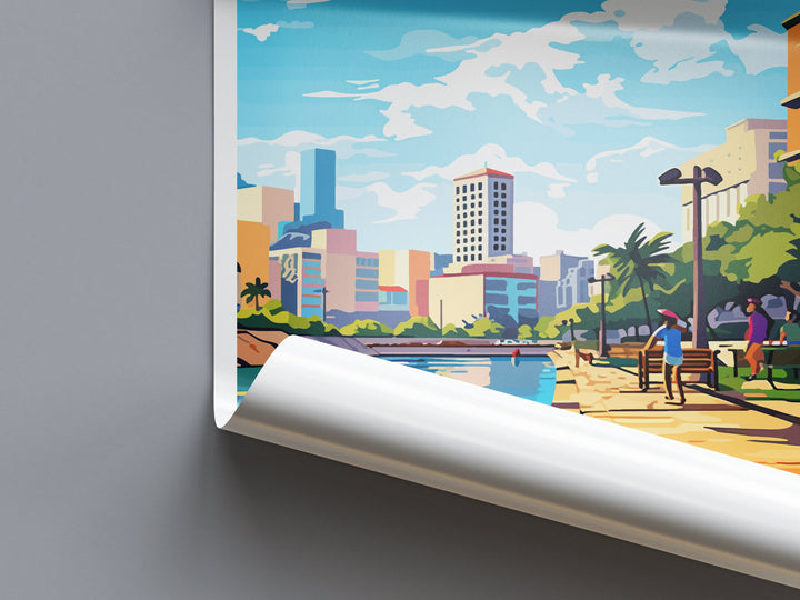 Rosario Travel Print Wall Art Rosario Wall Hanging Home Décor Rosario Gift Art Lovers Argentina Art Lover Gift Rosario Argentina Wall Art