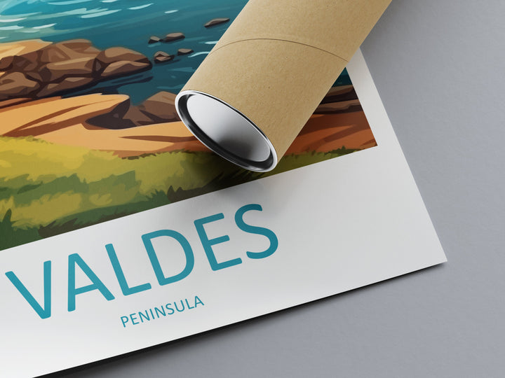 Valdes Peninsula Travel Print Wall Art Valdes Peninsula Wall Hanging Home Décor Valdes Gift Art Lovers Argentina Art Lover Gift Valdes Gift