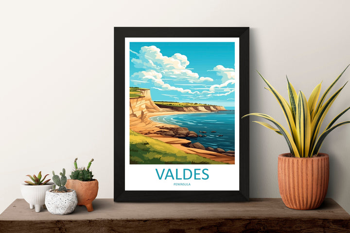 Valdes Peninsula Travel Print Wall Art Valdes Peninsula Wall Hanging Home Décor Valdes Gift Art Lovers Argentina Art Lover Gift Valdes Gift
