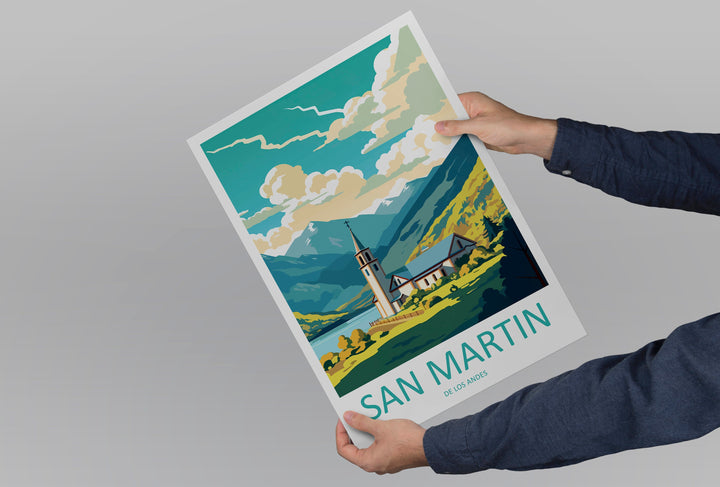 San Martin De Los Andes Travel Print Wall Art San Martin De Los Andes Wall Hanging Home Décor San Martin De Los Andes Gift Art Lovers