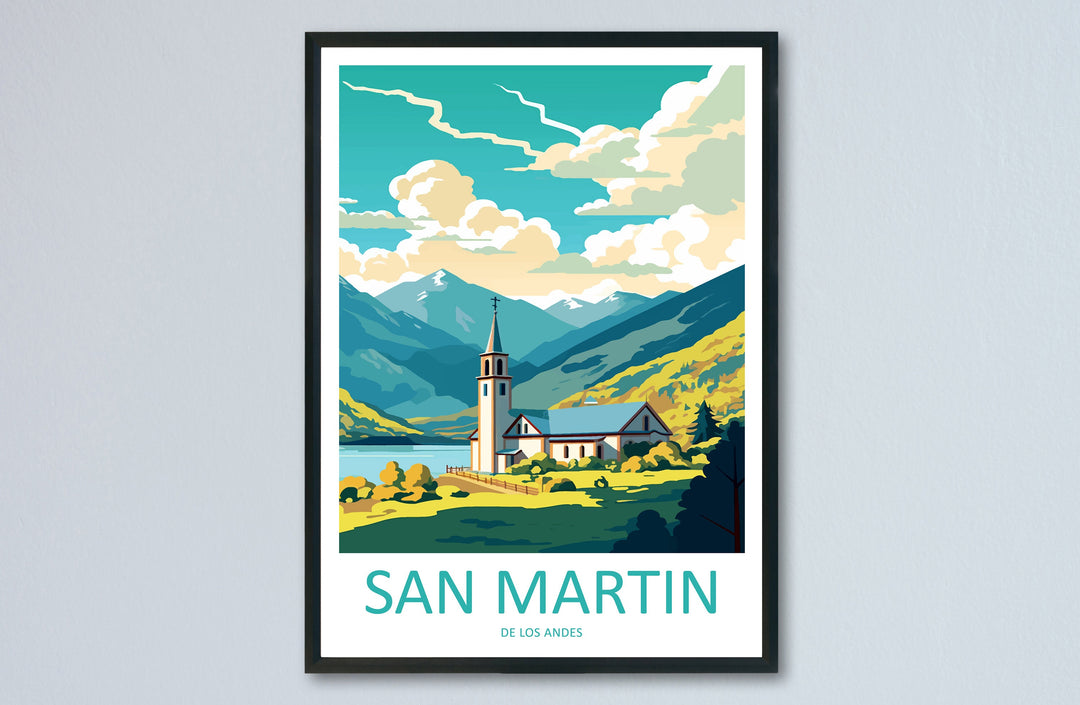 San Martin De Los Andes Travel Print Wall Art San Martin De Los Andes Wall Hanging Home Décor San Martin De Los Andes Gift Art Lovers
