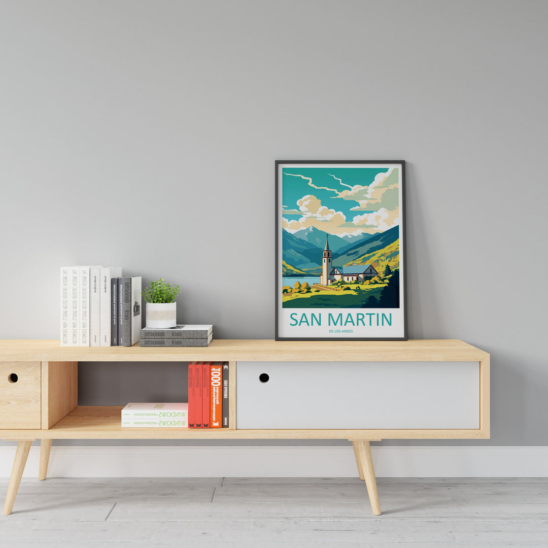 San Martin De Los Andes Travel Print Wall Art San Martin De Los Andes Wall Hanging Home Décor San Martin De Los Andes Gift Art Lovers