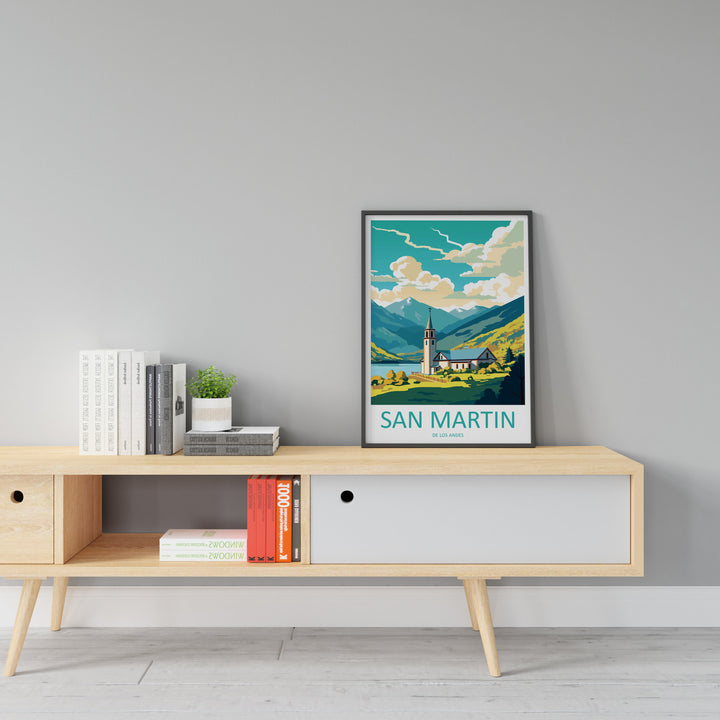 San Martin De Los Andes Travel Print Wall Art San Martin De Los Andes Wall Hanging Home Décor San Martin De Los Andes Gift Art Lovers
