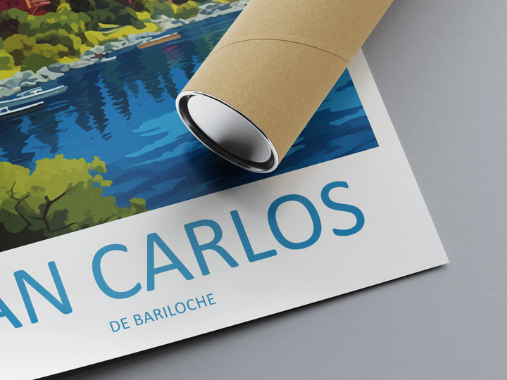 San Carlos De Bariloche Travel Print Wall Art San Carlos De Bariloche Wall Hanging Home Décor San Carlos De Bariloche Gift Art Lovers