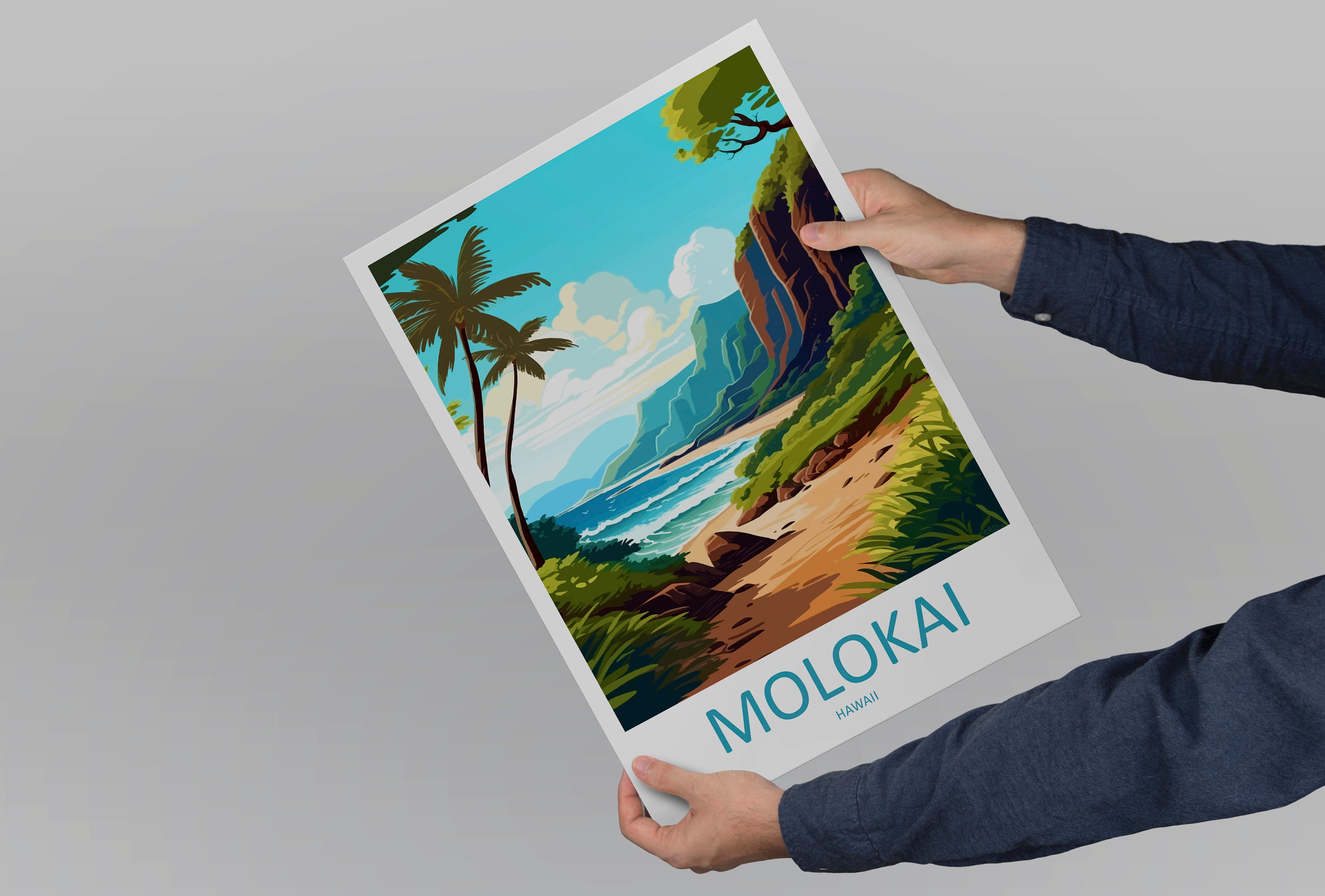 Molokai Travel Print