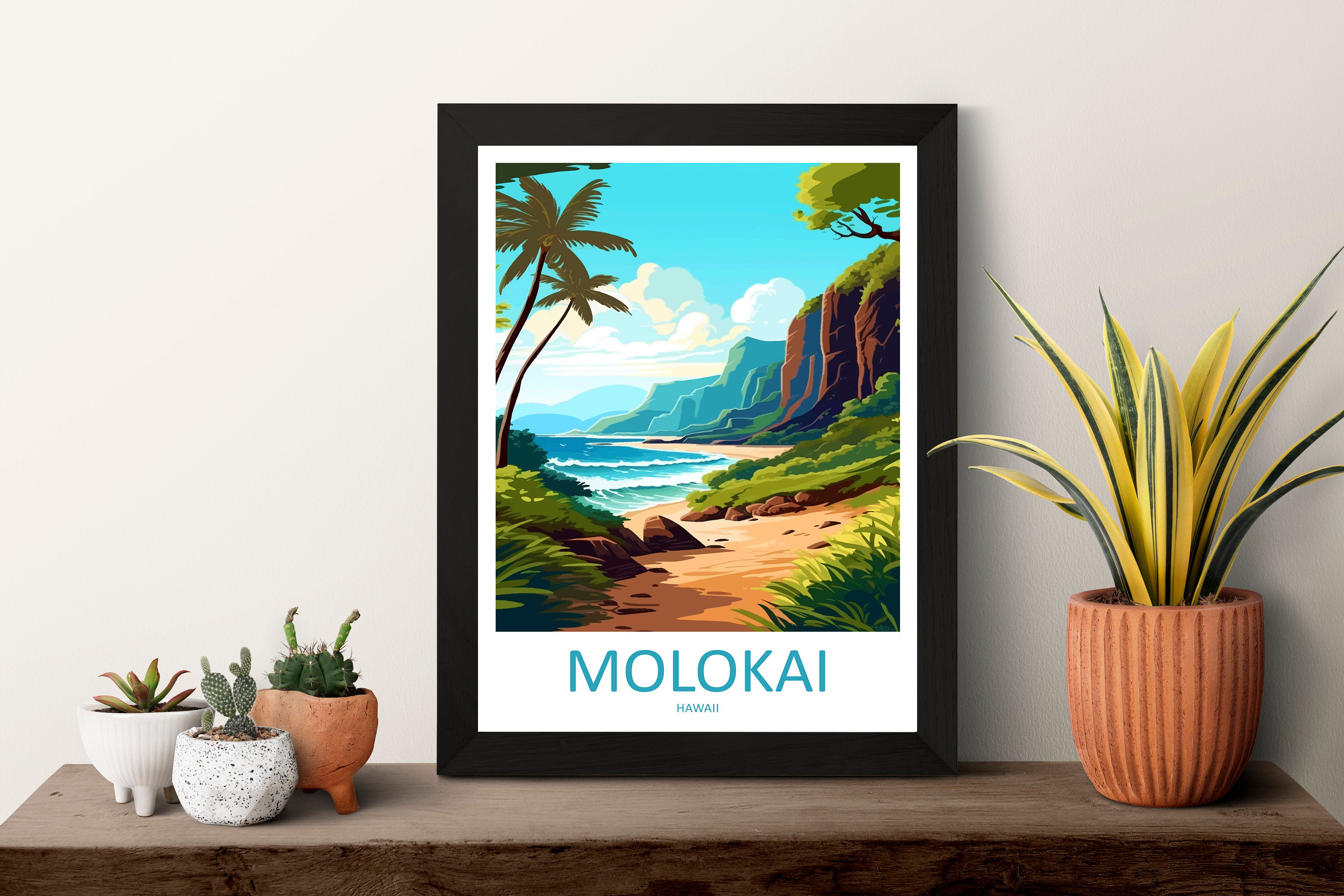 Molokai Travel Print