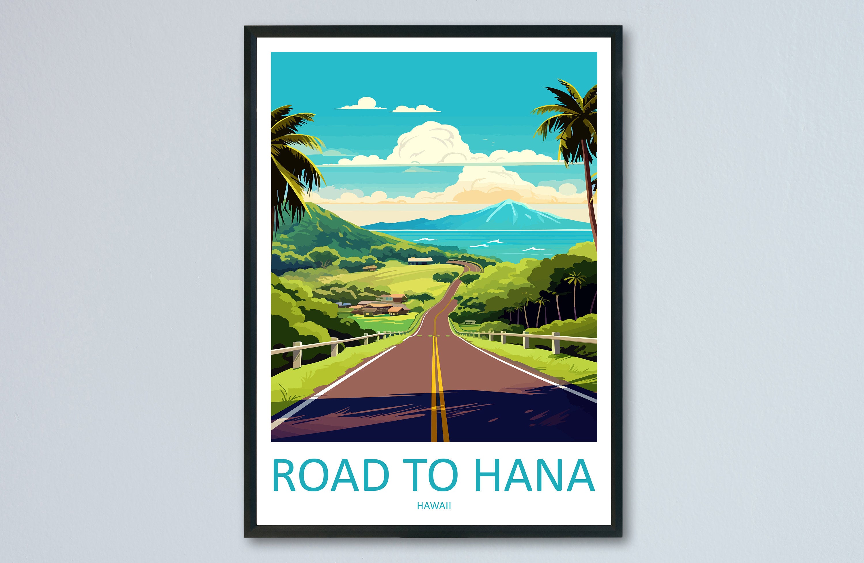 Road To Hana Travel Print