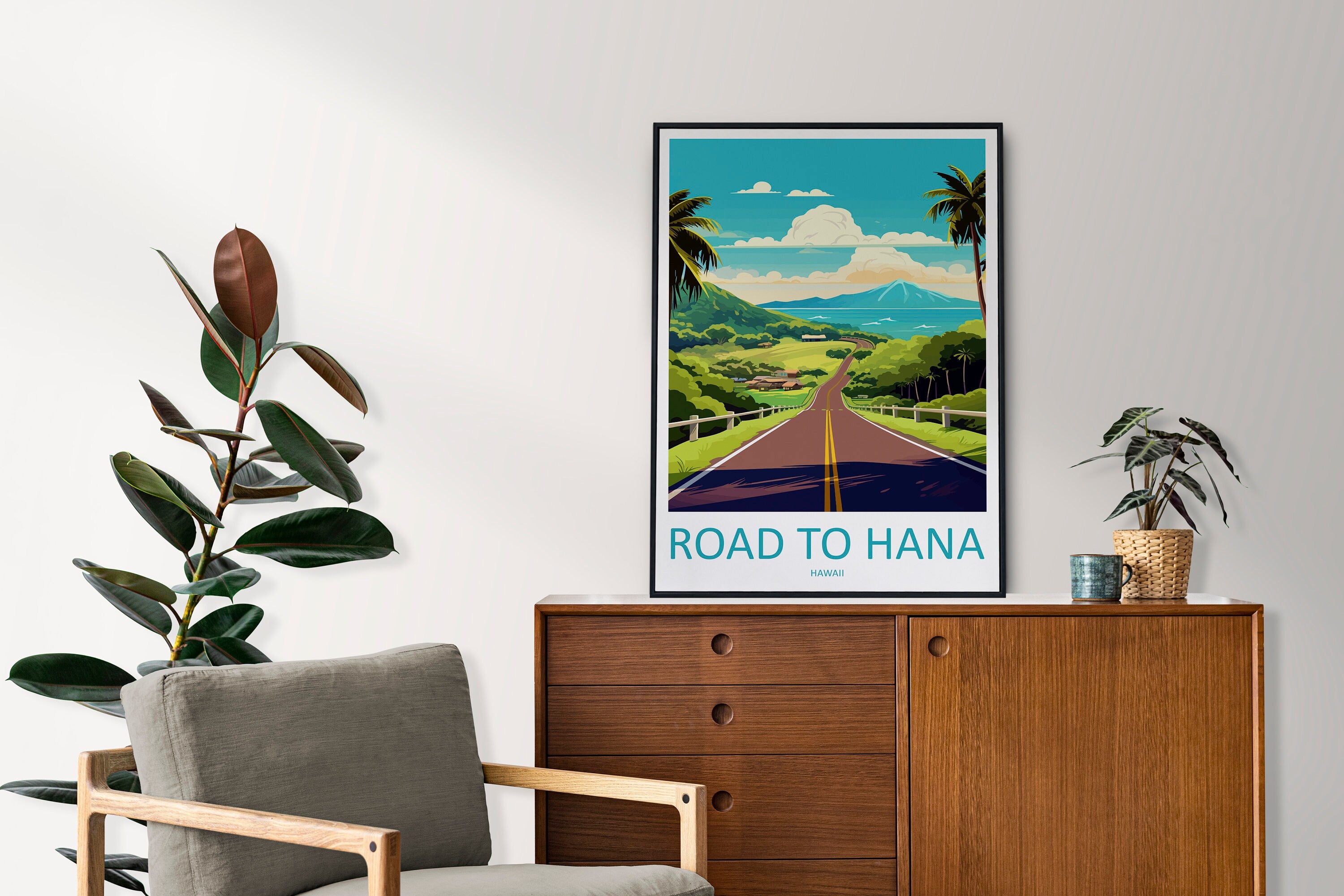 Road To Hana Travel Print