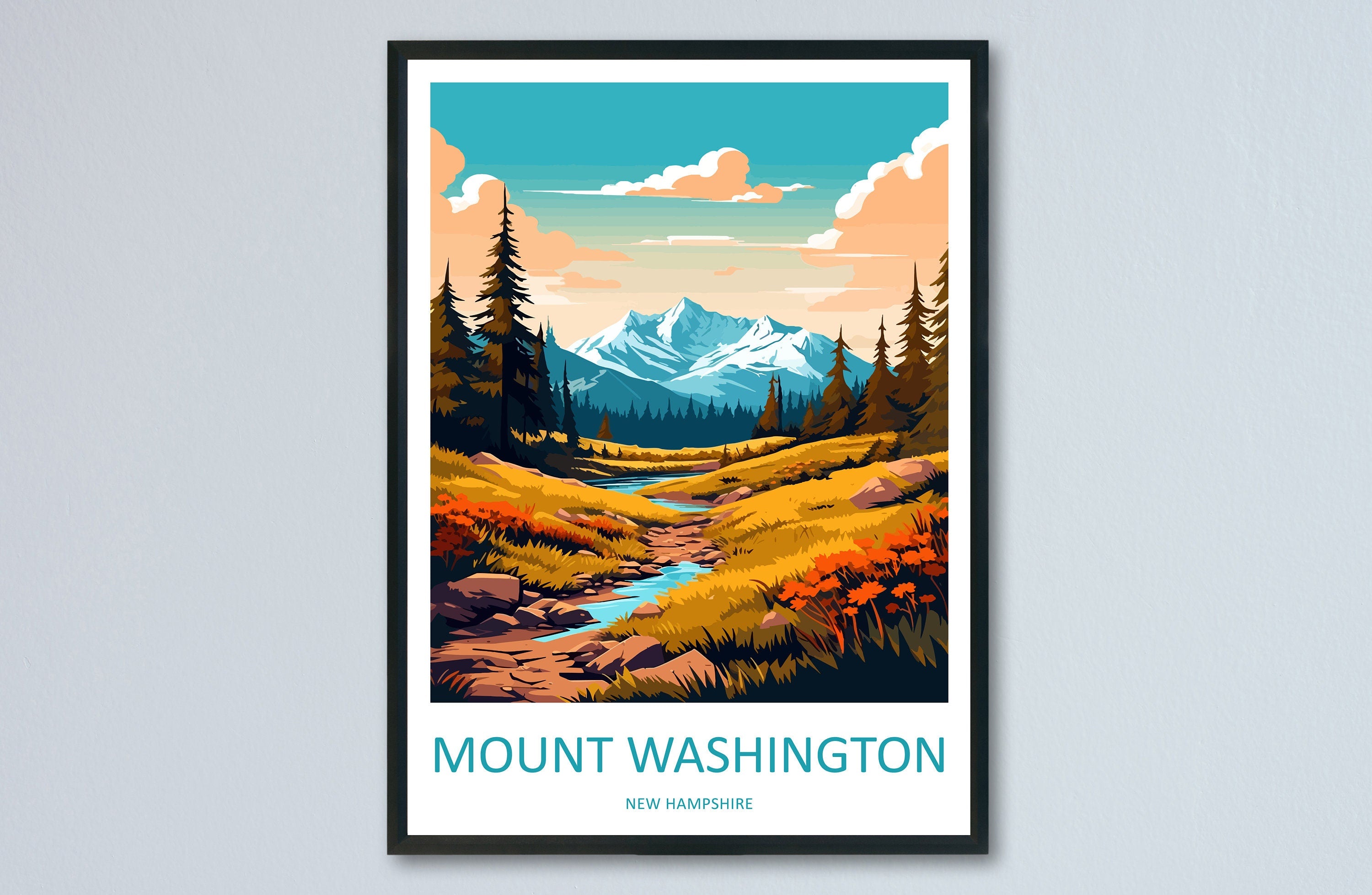 Mount Washington Travel Print