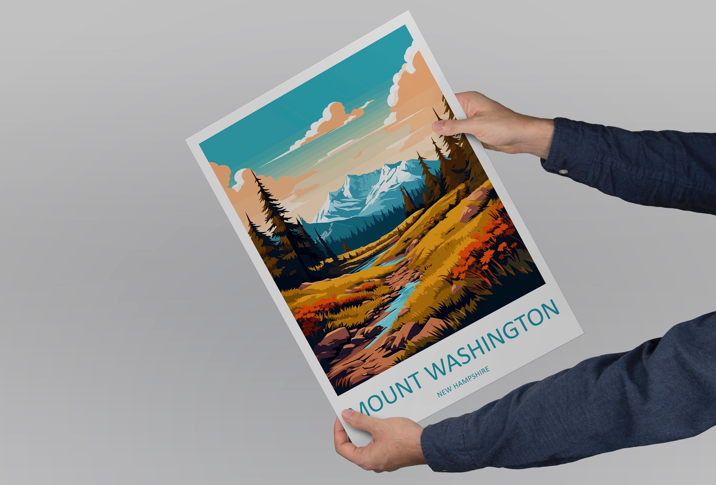 Mount Washington Travel Print