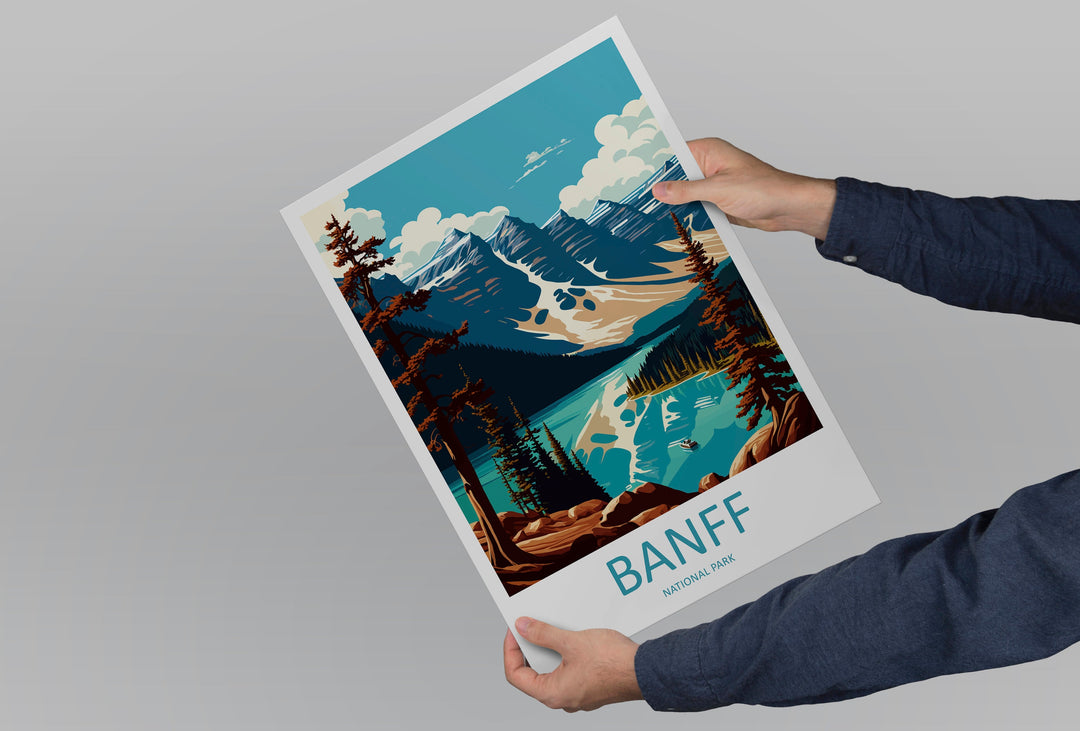 Banff National Park Travel Print Wall Art Banff Wall Hanging Home Décor Banff Gift Art Lovers Canada Art Lover Gift