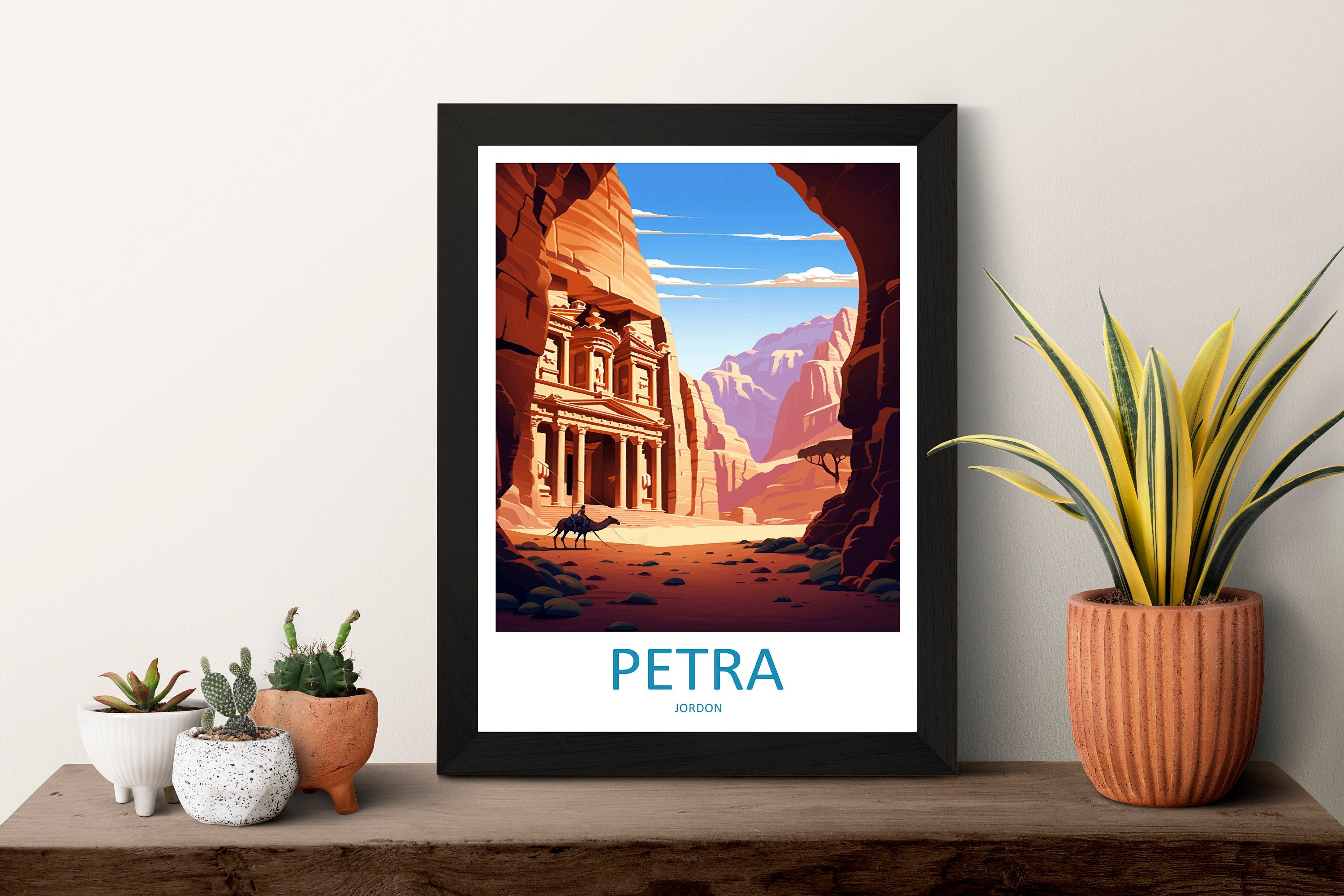 Petra Travel Print Wall Art Petra Wall Hanging Home Décor Petra Gift Art Lovers Jordan Art Lover Gift Petra Travel Poster