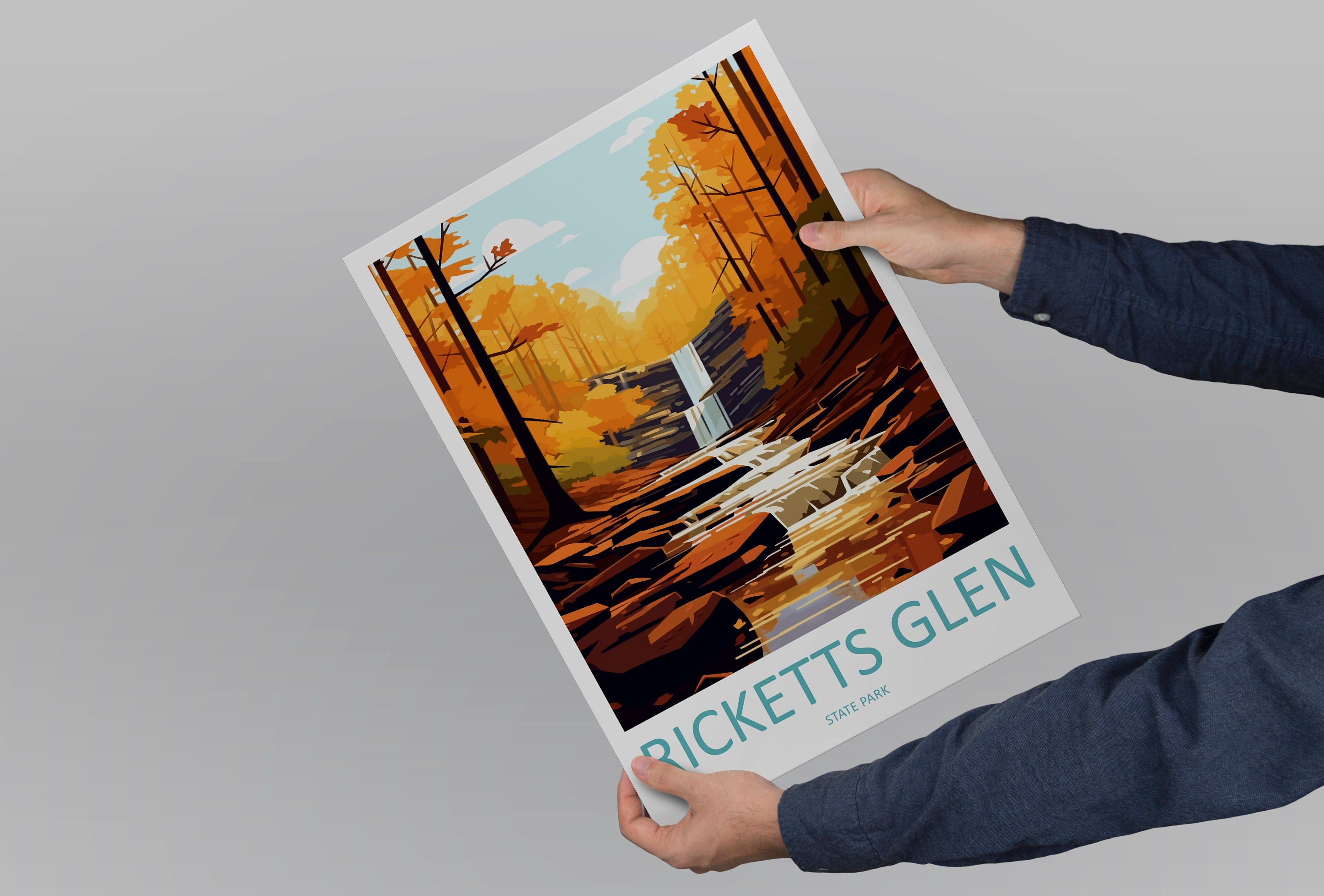 Ricketts Glen State Park Travel Print