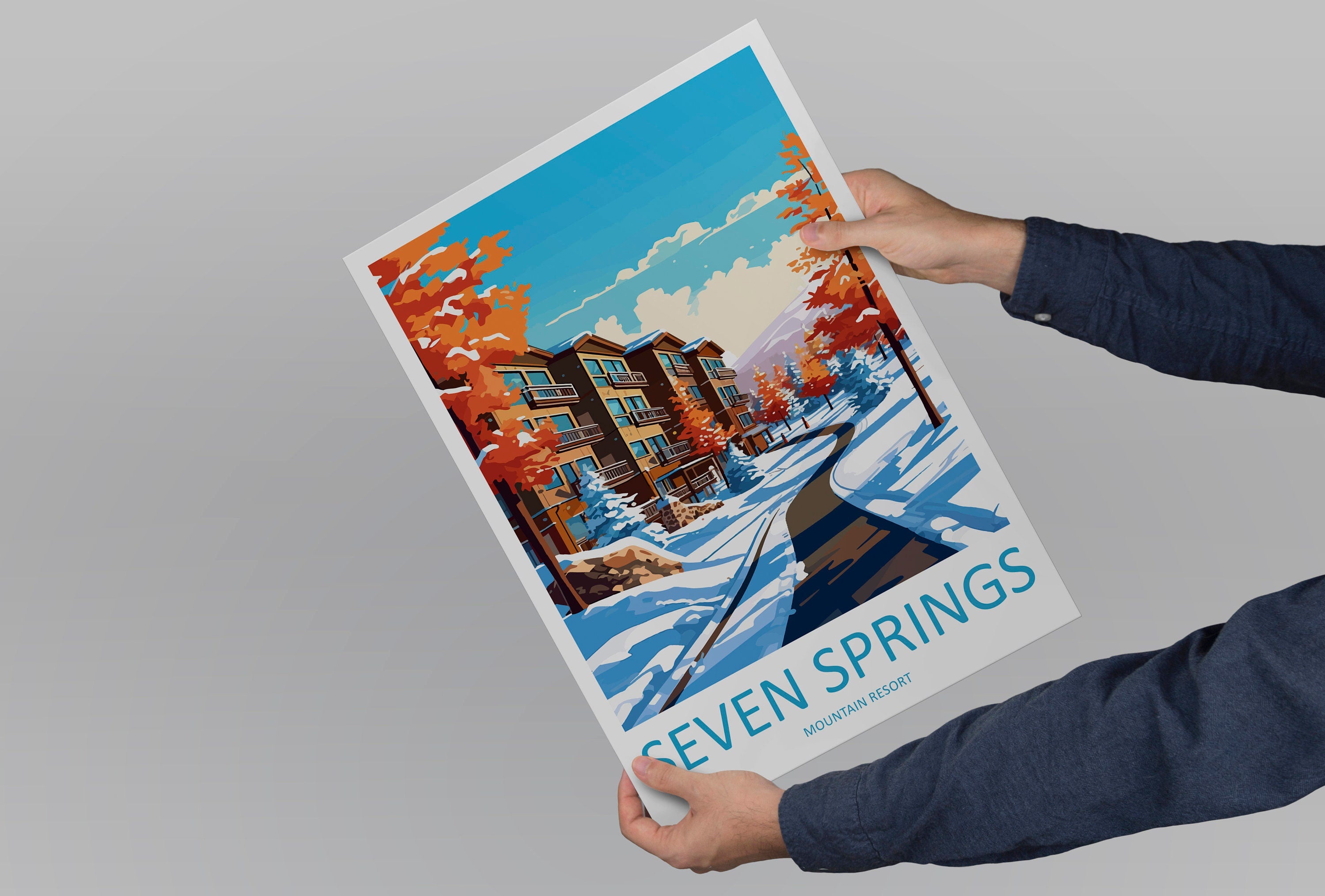 Seven Springs Resort Travel Print