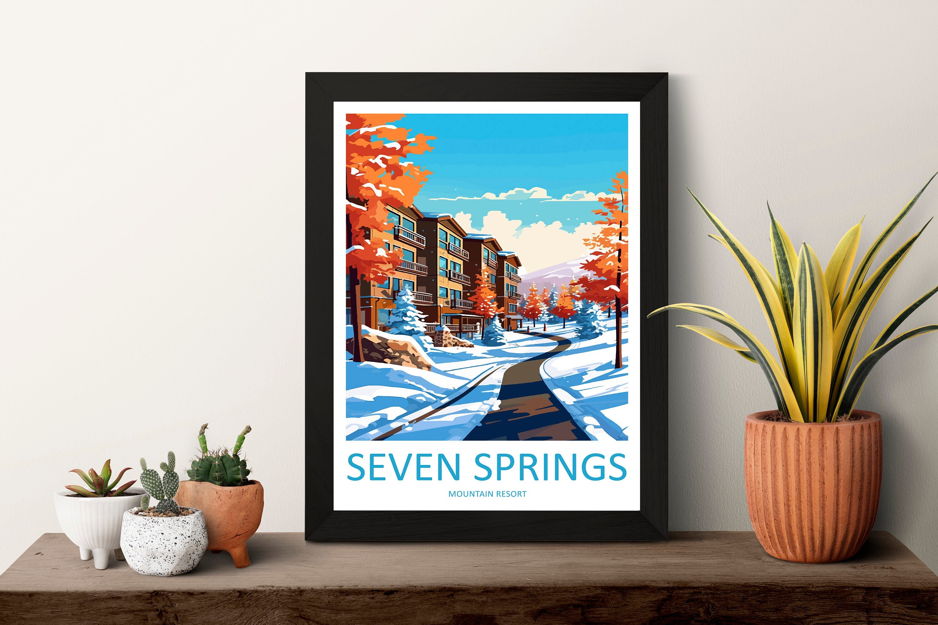 Seven Springs Resort Travel Print