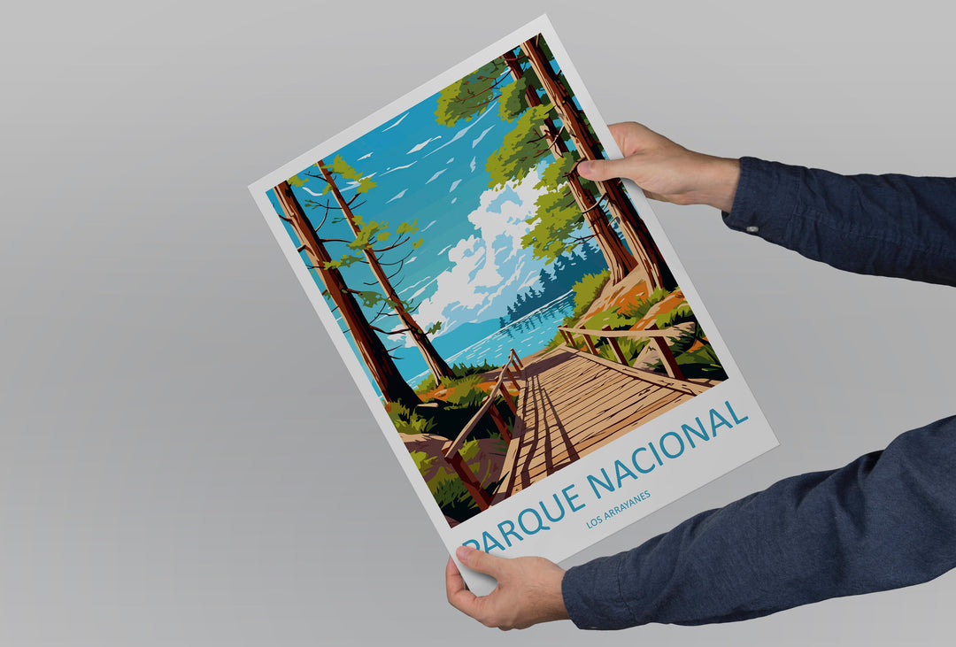 Parque Nacional Los Arrayanes Travel Print Wall Art Parque Nacional Los Arrayanes Wall Hanging Home Decor Gift Art Lovers Wall Art