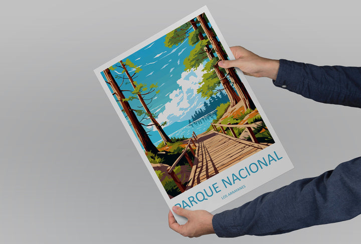 Parque Nacional Los Arrayanes Travel Print Wall Art Parque Nacional Los Arrayanes Wall Hanging Home Decor Gift Art Lovers Wall Art
