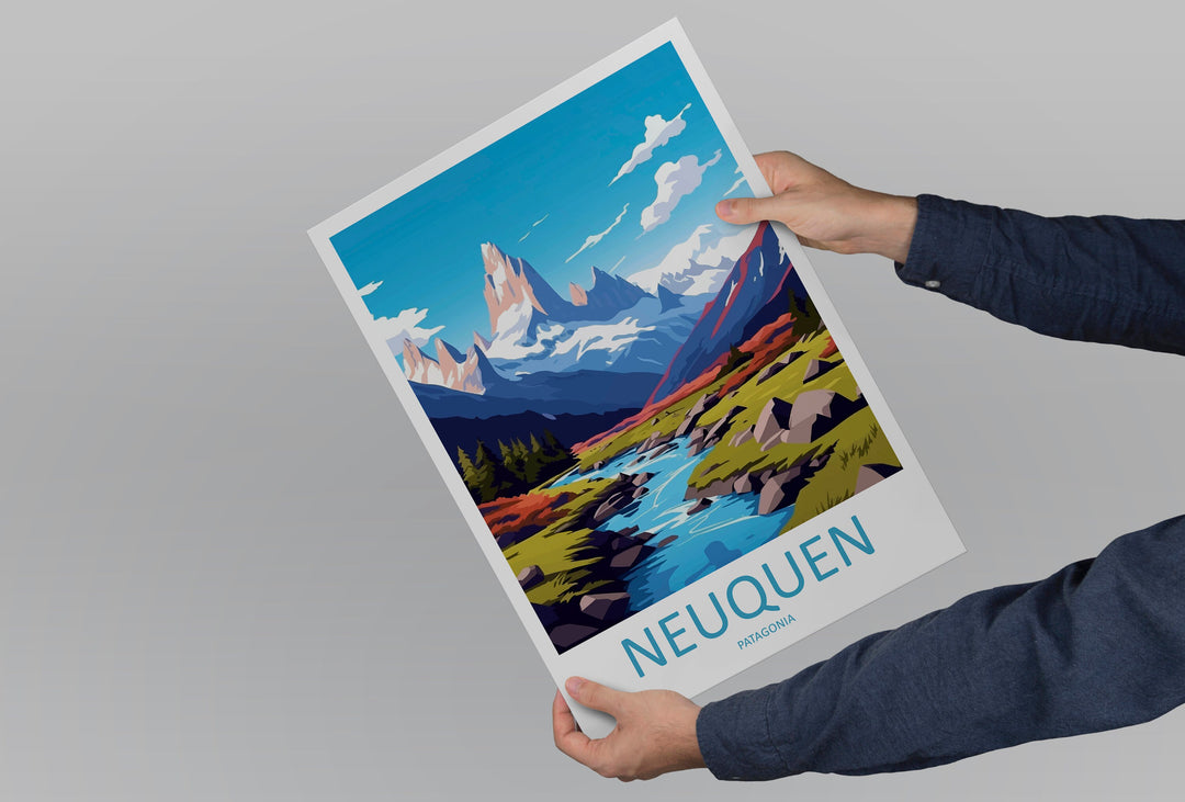 Neuquen Travel Print Wall Art Neuquen Wall Hanging Home Decoration Neuquen Gift Art Lovers Wall Art Print Art Patagonia Wall Print