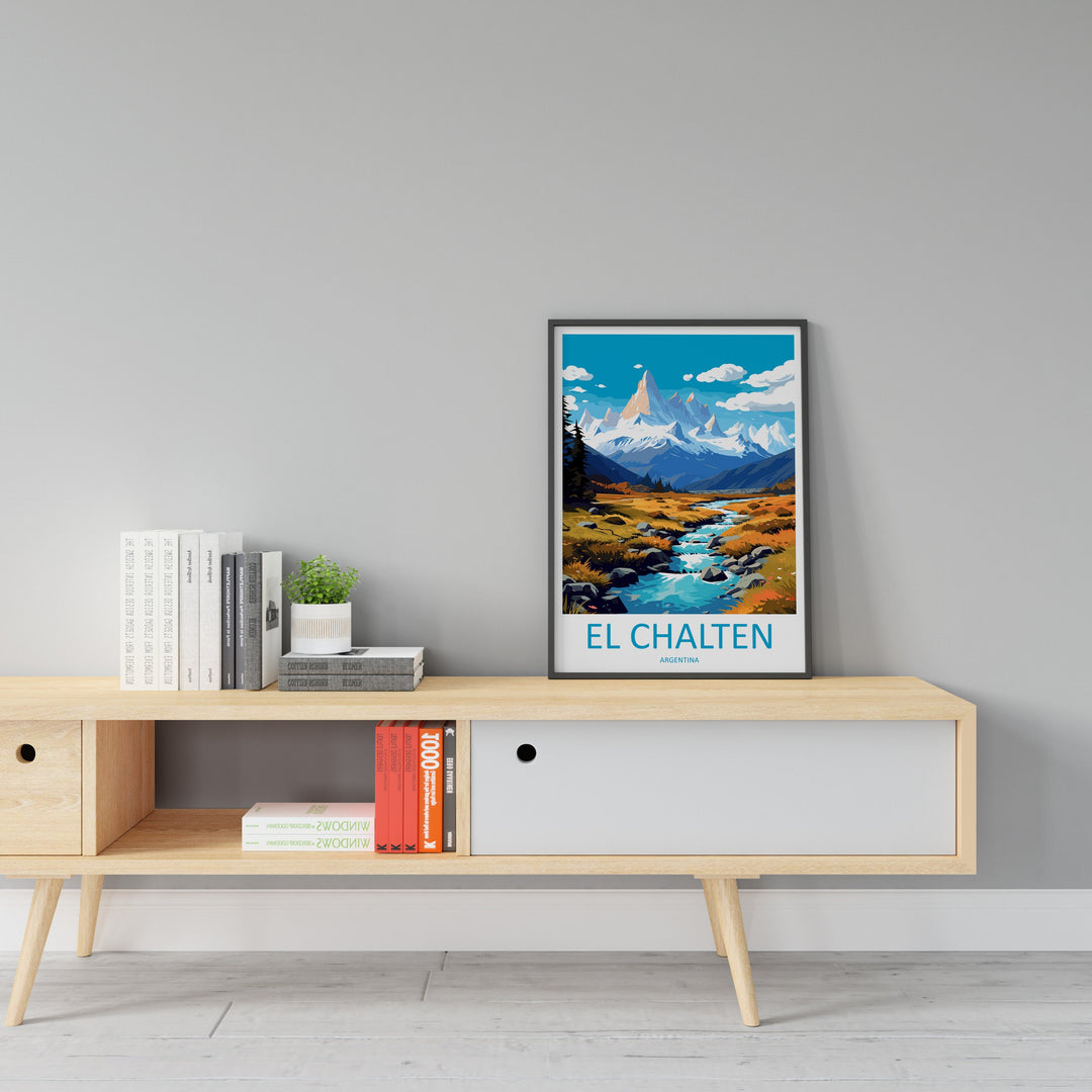 El Chalten Travel Print Wall Art El Chalten Wall Hanging Home Decor El Chalten Gift Art Lovers Wall Art Print Art El Chalten Artwork Print