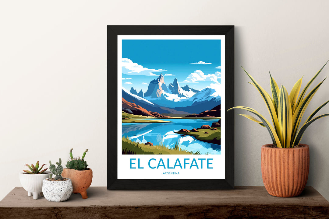 El Calafate Travel Print Wall Art El Calafate Wall Hanging Home Decor El Calafate Gift Art Lovers Wall Art Print Art El Calafate Artwork