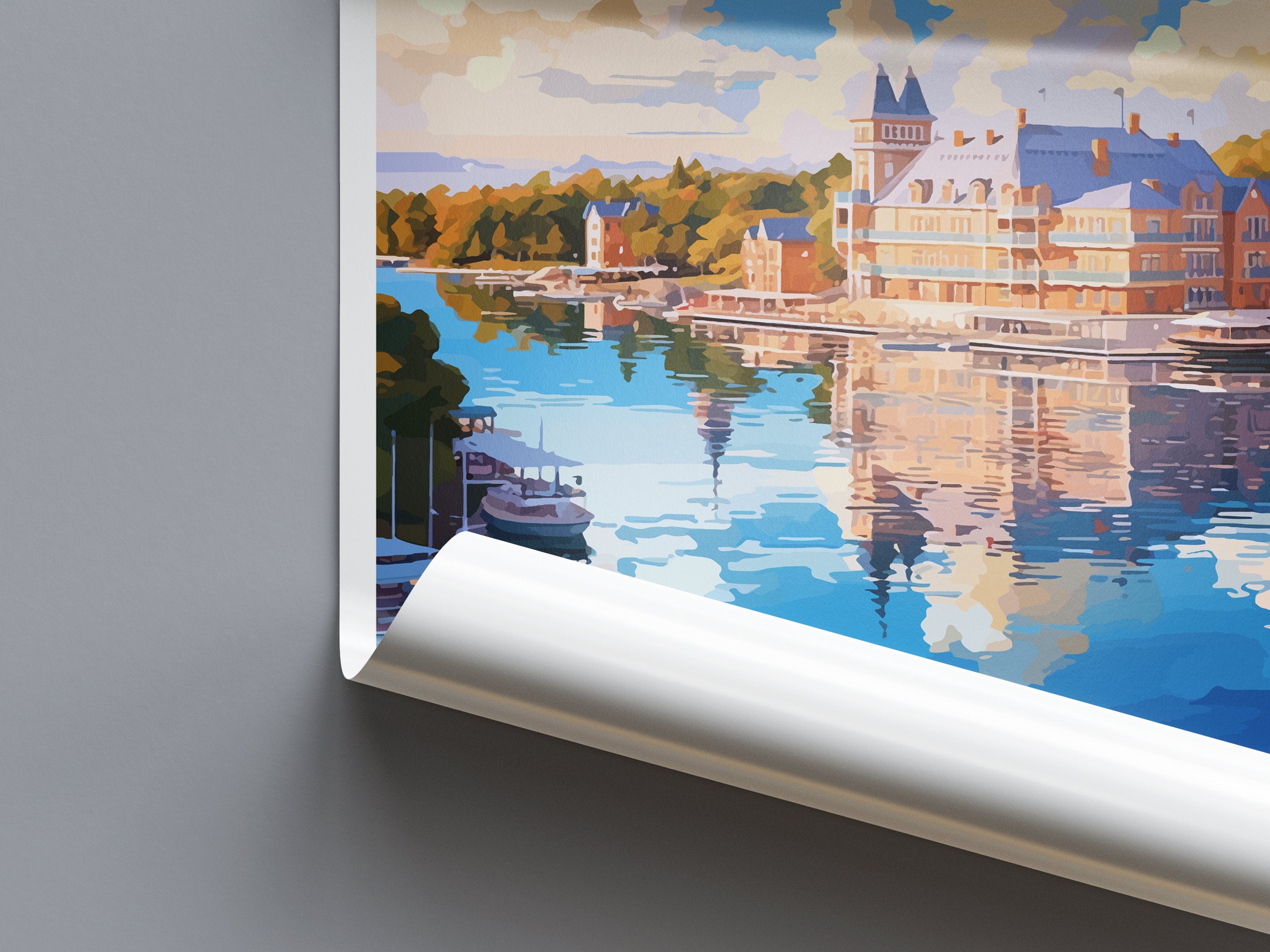 Naantali Travel Print