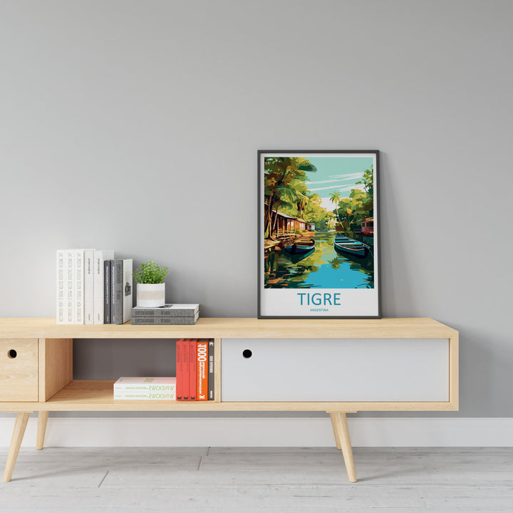 Tigre Travel Print Wall Art Tigre Wall Hanging Home Decor Tigre Gift Art Lovers Wall Art Print Art Argentina Travel Poster Gift Argentina