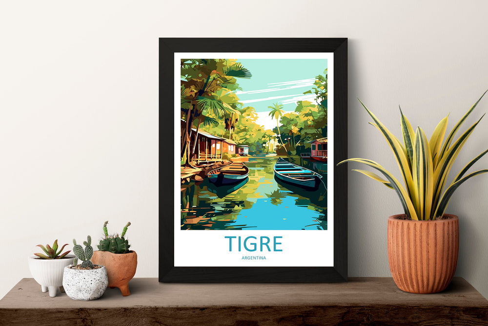 Tigre Travel Print Wall Art Tigre Wall Hanging Home Decor Tigre Gift Art Lovers Wall Art Print Art Argentina Travel Poster Gift Argentina