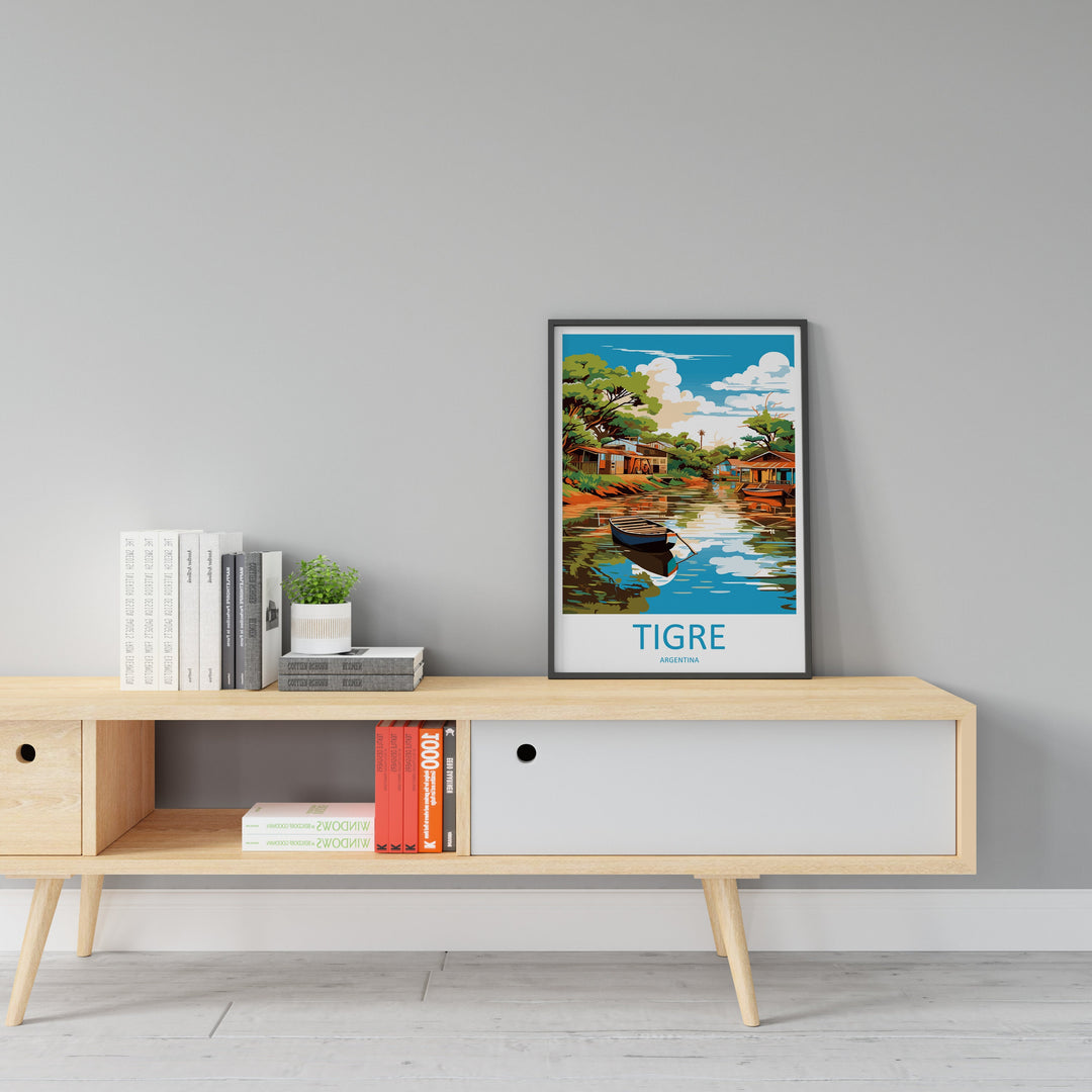 Tigre Travel Print Wall Art Tigre Wall Hanging Home Decor Tigre Gift Art Lovers Wall Art Print Art Argentina Travel Poster Gift Argentina