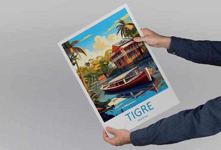 Tigre Travel Print Wall Art Tigre Wall Hanging Home Decor Tigre Gift Art Lovers Wall Art Print Art Argentina Travel Poster Gift Argentina