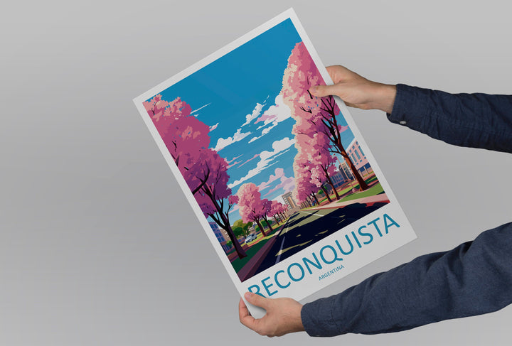 Reconquista Travel Print Wall Art Reconquista Wall Hanging Home Decor Reconquista Gift Art Lovers Wall Art Print Art Argentina Travel Poster