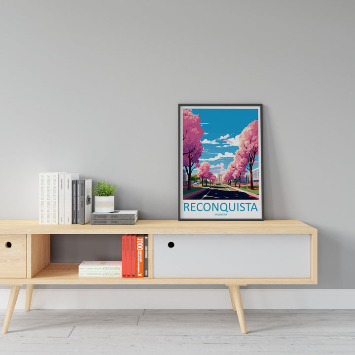 Reconquista Travel Print Wall Art Reconquista Wall Hanging Home Decor Reconquista Gift Art Lovers Wall Art Print Art Argentina Travel Poster