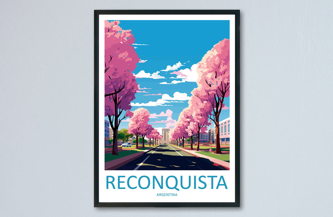Reconquista Travel Print Wall Art Reconquista Wall Hanging Home Decor Reconquista Gift Art Lovers Wall Art Print Art Argentina Travel Poster