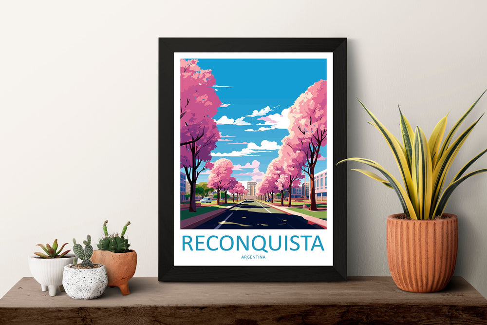 Reconquista Travel Print Wall Art Reconquista Wall Hanging Home Decor Reconquista Gift Art Lovers Wall Art Print Art Argentina Travel Poster